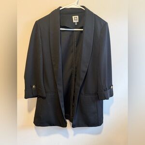 Anne Klein Black Jacket with Lion Logo Tag